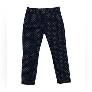 ⭐️ GAP Slim City polka dot black and white cropped pants- size 4R
